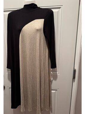 Anthropologie Weston yin yang turtleneck dress